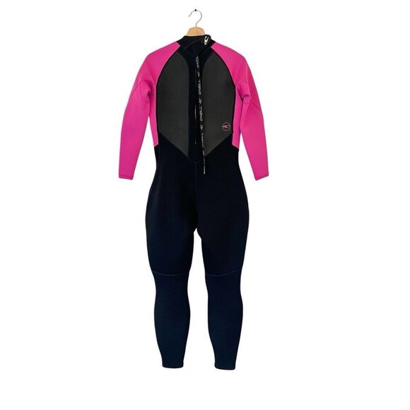 O'Neill Women’s Wetsuit Pink Black Size 14 Long Sleeve Surfing Diving Swimming - Picture 1 of 11